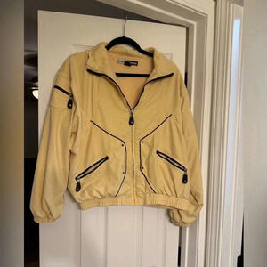 Jamie Sadock Full Zip Up Jackets Long Sleeve Yellow Women's Size Large